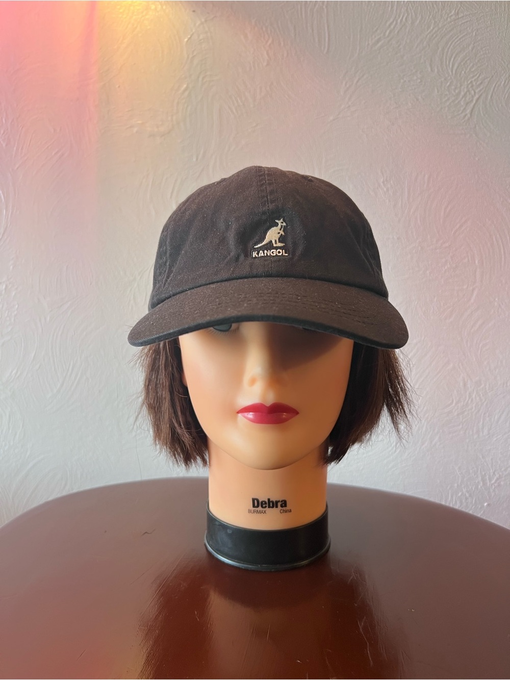 Kangol Black Logo Baseball Hat